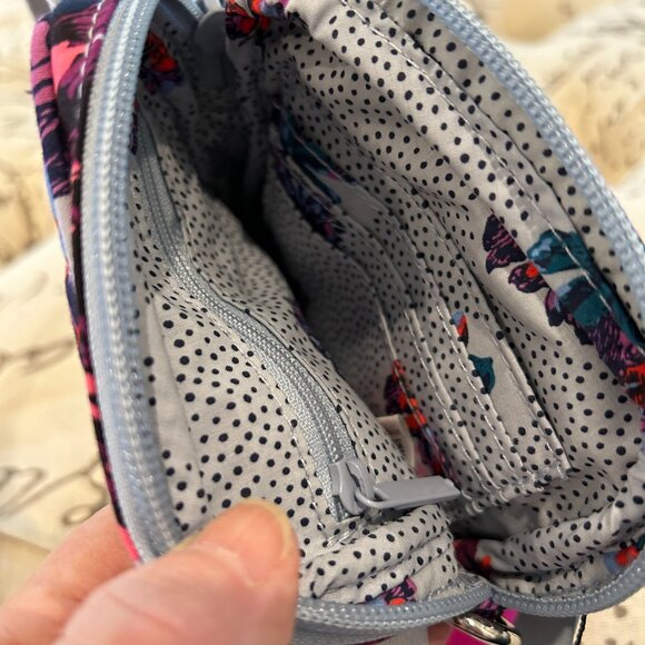 Vera Bradley RFID Small Convertible Crossbody in Neon Blooms NWT - Picture 4 of 6